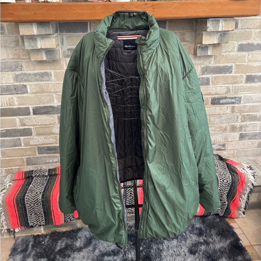 North 56°4 Men’s Green Puffer Coat